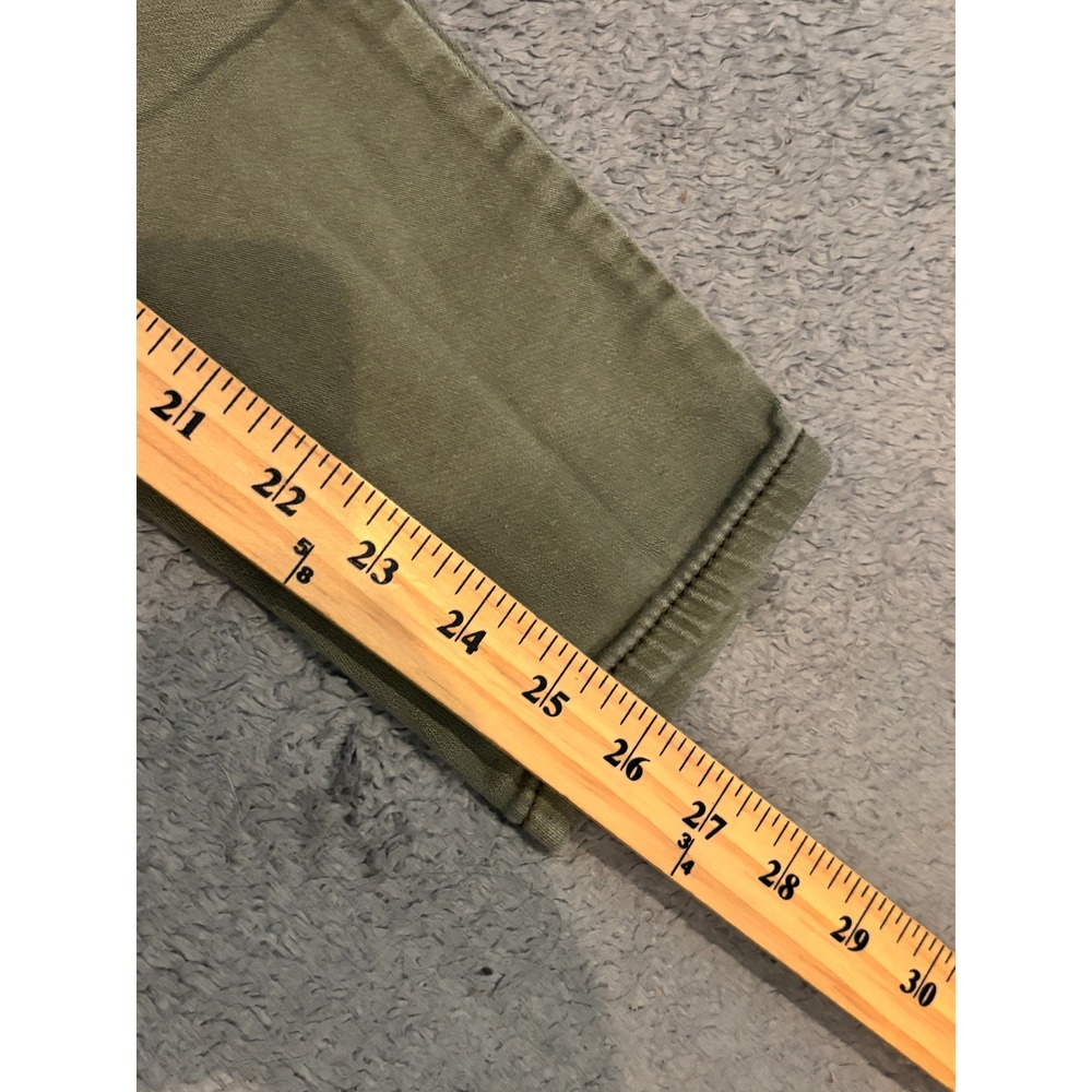 Joes Jeans Girls Size 12 Olive Green Skinny Moto Pants Adjustable Waist Zip - Picture 6 of 8